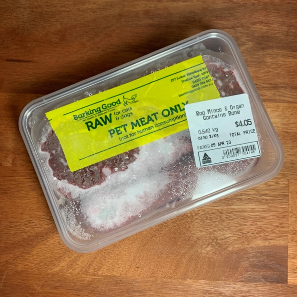 Kangaroo Mince & Organ - contains bone - $10kg - Raw 1
