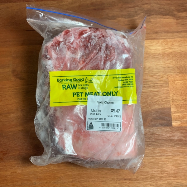 Pork Chunks - $9.50 kg - Raw 1